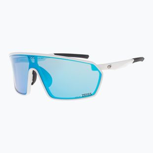 GOG Freya matt white/black/reflex sky blue sunglasses