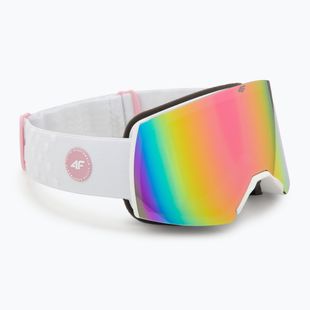 Children's ski goggles 4F F040 white/multicolor