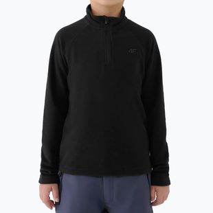 Children's fleece sweatshirt 4F M058 deep black