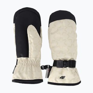 Children's ski gloves 4F Fnk F198 cream