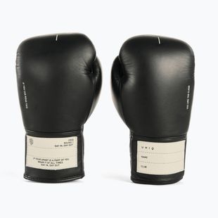 UNIQ Laced Up technical black boxing gloves