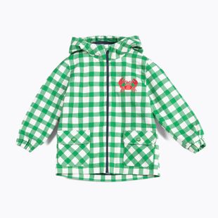 KID STORY children's jacket windproof and waterproof green grid