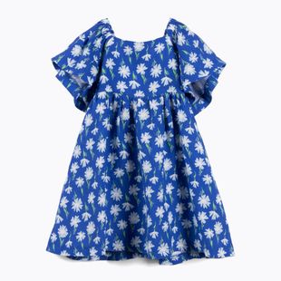 KID STORY children's dress Linen blue meadow