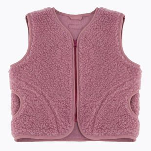 Children's gilet KID STORY Merino dusty pink