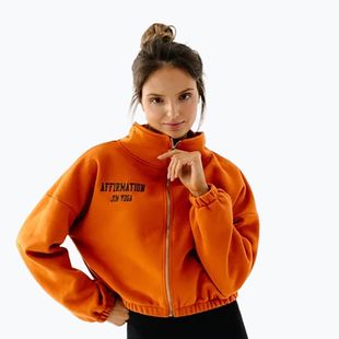 Women's fleece sweatshirt JoyInMe Zip Flow Sweatshirt pumpkin spice