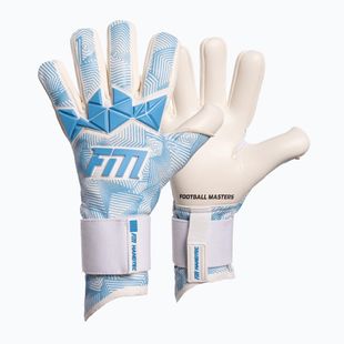 Goalkeeper gloves Football Masters Varis X PRO white/blue