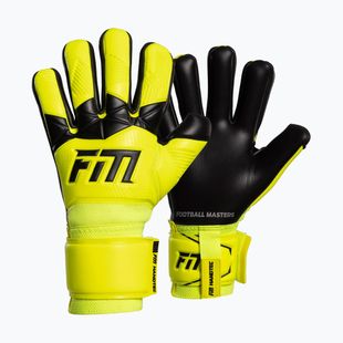 Goalkeeper gloves Football Masters Varis X yellow fluo