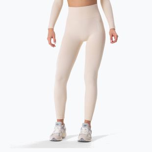 Women's training leggings Carpatree Allure Seamless cream beige