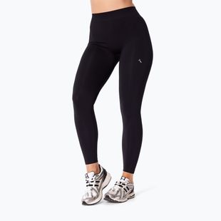 Women's training leggings Carpatree Eris Seamless black/orchid