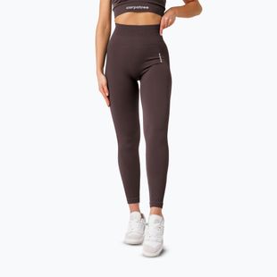 Women's training leggings Carpatree Allure Seamless berry brown