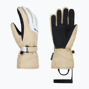 Women's ski gloves Viking Sherpa 2.0 Gore-Tex Ski beige/white