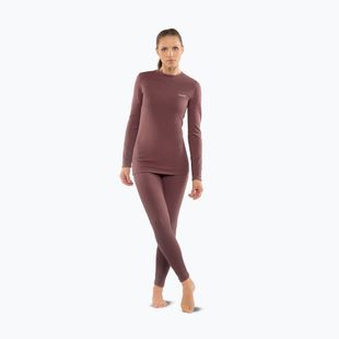 Women's thermal underwear set Viking Meriboo Base Layer pink