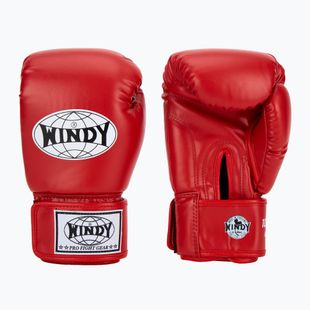 Boxing gloves WINDY Classic Synthetic Leather red