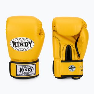 Boxing gloves WINDY Classic Synthetic Leather yellow