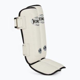 Tibia and foot protectors WINDY Classic Double Strap white