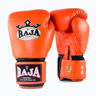 Boxing gloves RAJA BOXING Single Standard Genuine Leather orange
