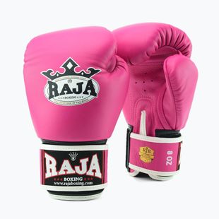 Boxing gloves RAJA BOXING Single Standard Genuine Leather pink