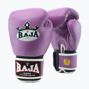 Boxing gloves RAJA BOXING Single Standard Genuine Leather purple