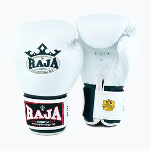 Boxing gloves RAJA BOXING Single Standard Genuine Leather white