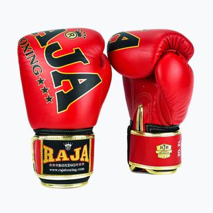 Boxing gloves RAJA BOXING Origin Standard Genuine Leather red