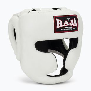 Boxing helmet RAJA BOXING Genuine Leather white