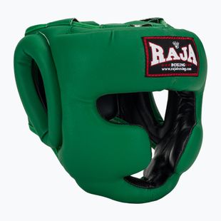 Boxing helmet RAJA BOXING Semi Leather green