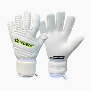 Children's goalkeeper gloves 4keepers Retro 42 NC Jr white