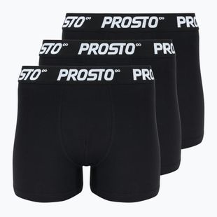 Men's boxers PROSTO KL252MACC 3 pairs black