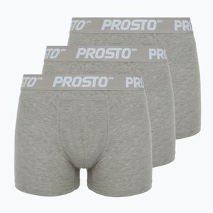 Men's boxers PROSTO KL252MACC 3 pairs gray