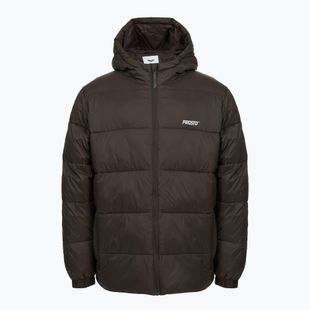 Men's winter jacket PROST Puffer dark brown