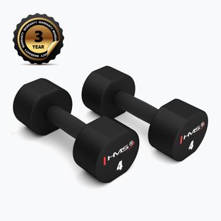 HMS HPT02 TPU dumbbells 2 pcs. 4 kg black