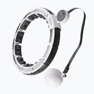 Hula hop with weight and counter HMS HHM16 white