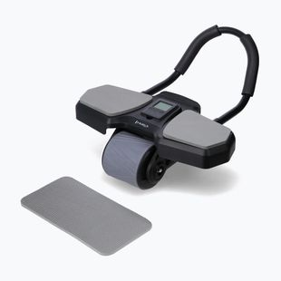 Automatic abdominal muscle exercise wheel with support HMS KA10 black