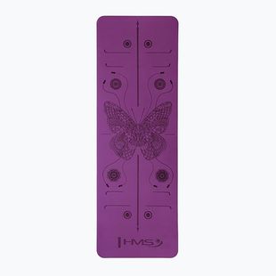 Yoga mat HMS YM10 8 mm violet