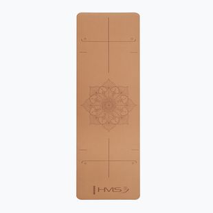Yoga mat HMS YM11 6 mm cork