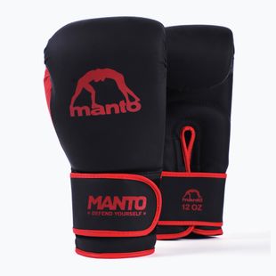 Boxing gloves MANTO Essential black/red