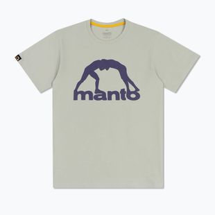 Men's T-shirt MANTO Vibe 25 light grey/dark purple