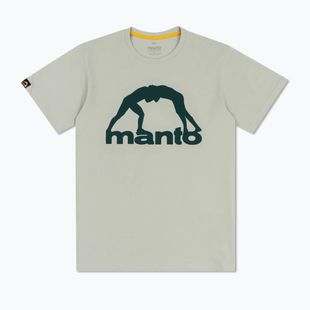 Men's T-shirt MANTO Vibe 25 light grey/dark green