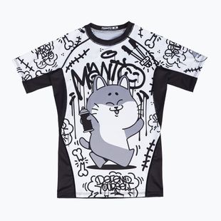 MANTO Debza men's rashguard white/black