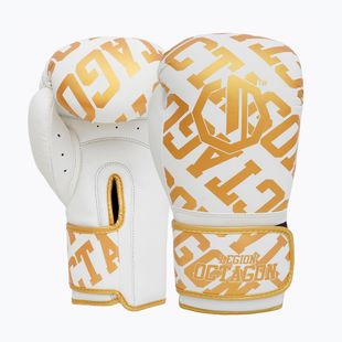 Boxing gloves Octagon Legion Eclipse white/gold
