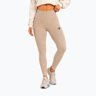 Women's training leggings Octagon Legion Ribber beige