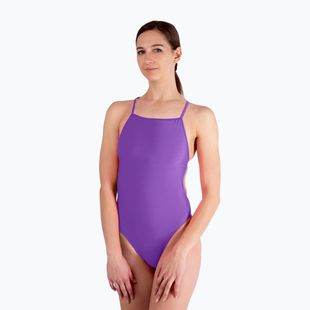 Ladies' one-piece swimsuit Clap Dwuwarstwowy Wiązany light violet