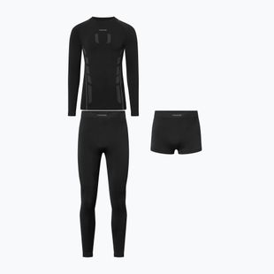 Men's thermal underwear set Viking Eiger 2.0 black/grey