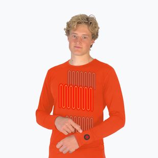 Glovii GJ1R heated sweatshirt red