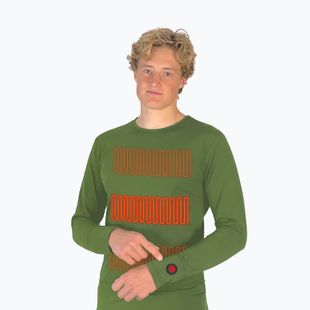 Glovii GJ1C heated sweatshirt green