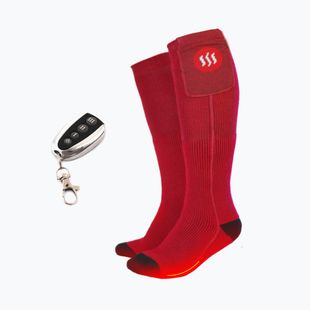 Glovii GQ3 heated socks with remote control red