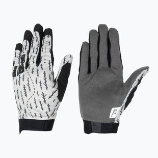 Men's cycling gloves Leatt MTB 1.0 GripR trails white