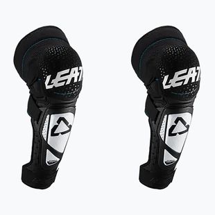 Leatt 3DF Hybrid EXT knee and tibia protectors white and black 5019410190