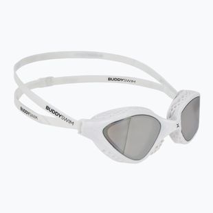 Swim goggles BuddySwim OzeanX Mirror white / silver