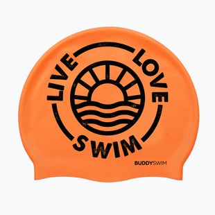 Swim cap BuddySwim LLS2 Silicone orange